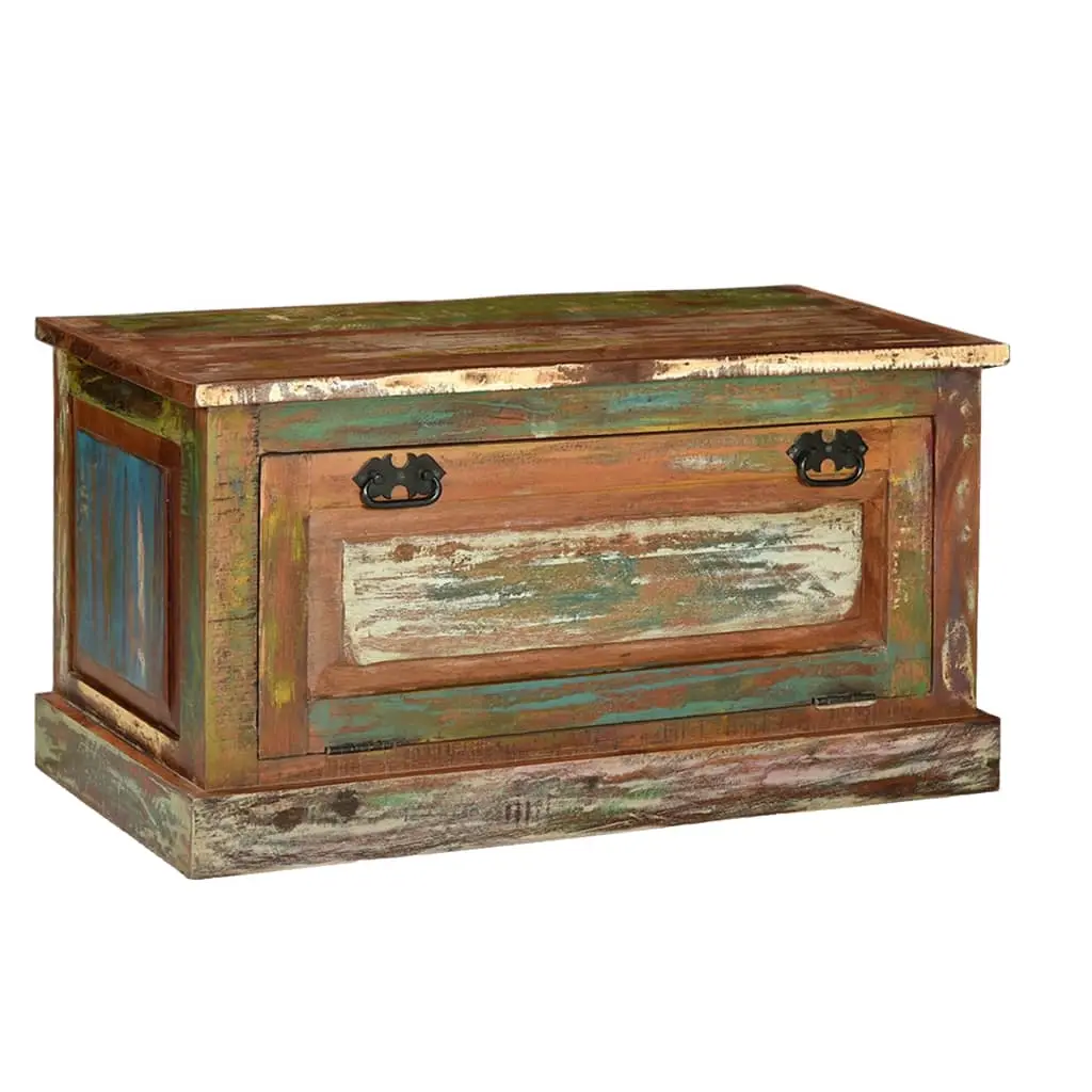 Shoe Storage Bench Solid Reclaimed Wood 244832 - Furniture