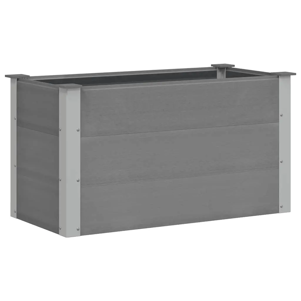 Garden Raised Bed WPC 100x50x54 cm Grey 43603 - Home & Garden