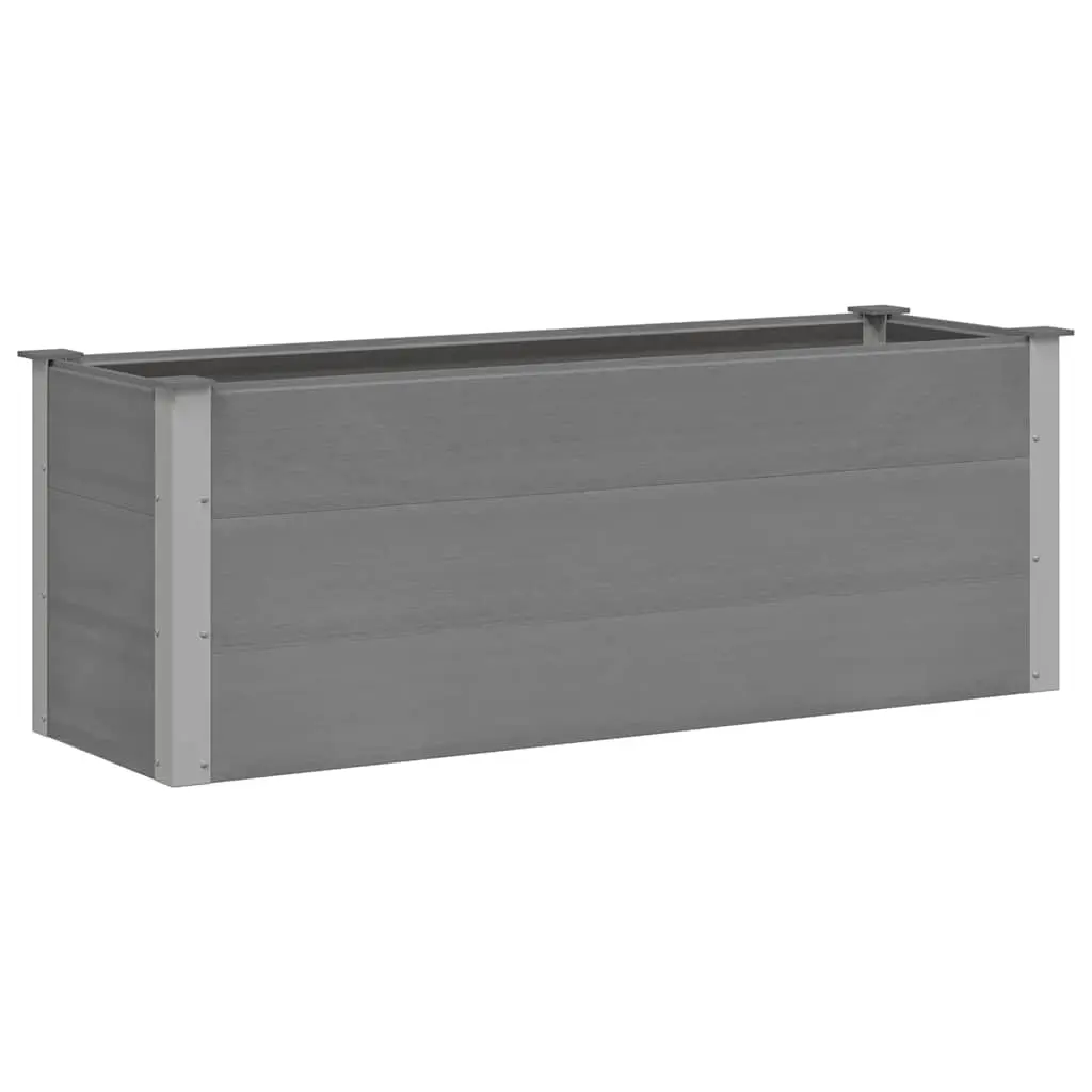 Garden Raised Bed WPC 150x50x54 cm Grey 43607 - Home & Garden