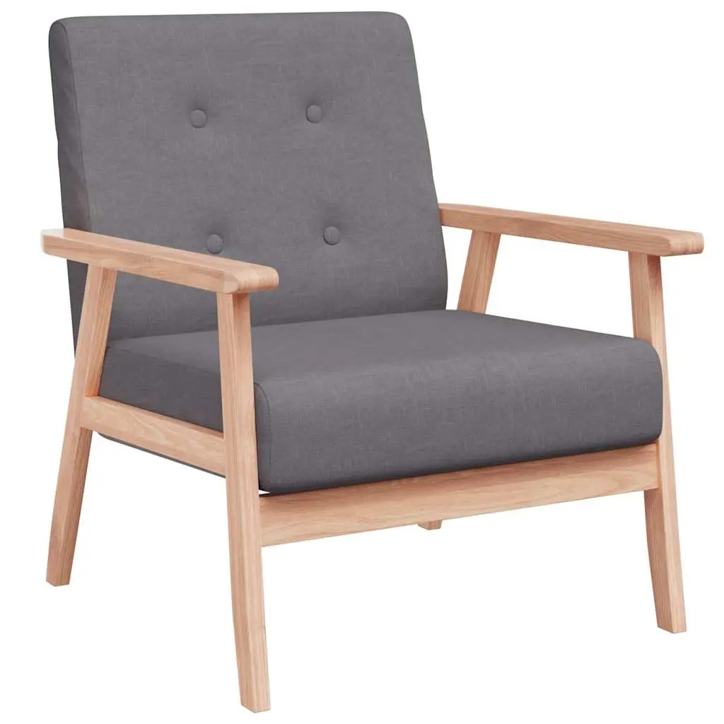 Armchair Dark Grey Fabric 244651 - Furniture