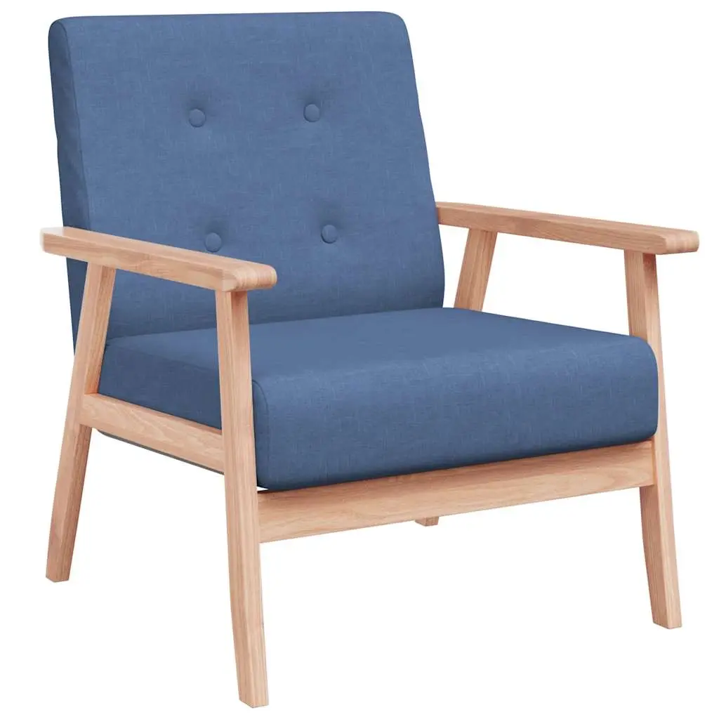 Armchair Blue Fabric 244654 - Furniture