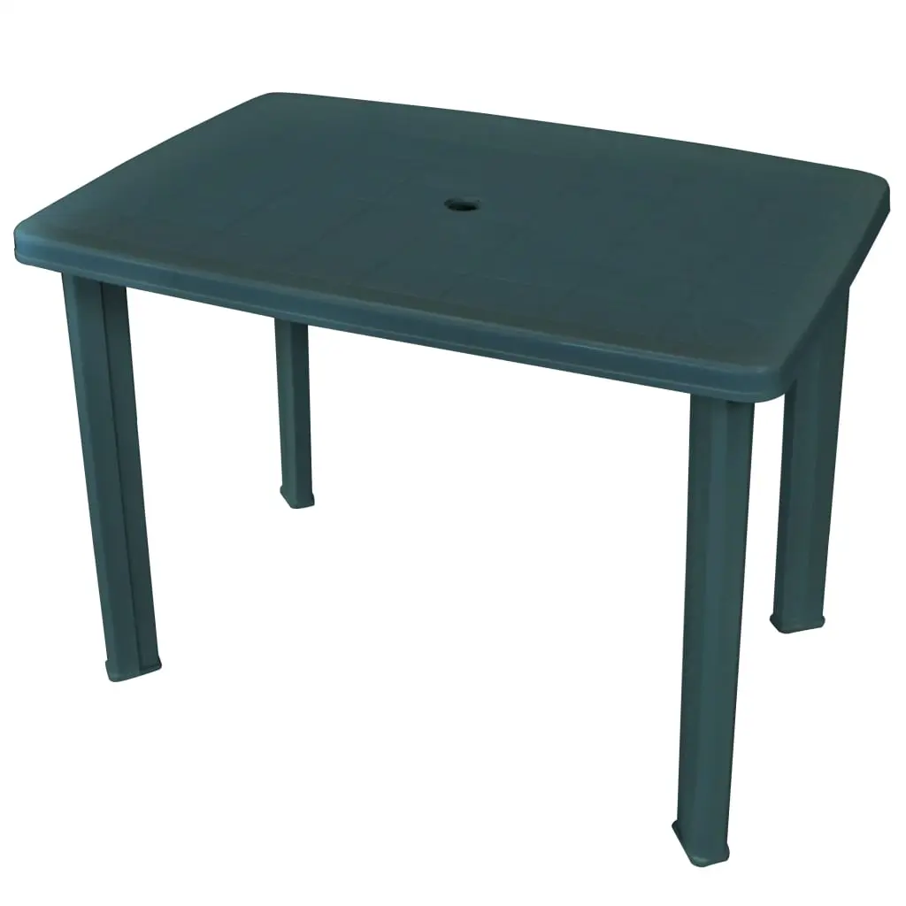 Garden Table Green 101x68x72 cm Plastic 43593 - Furniture