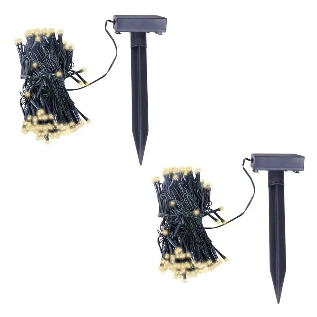 LED Solar String Lights 2 pcs Warm White 274770 - Home & Garden