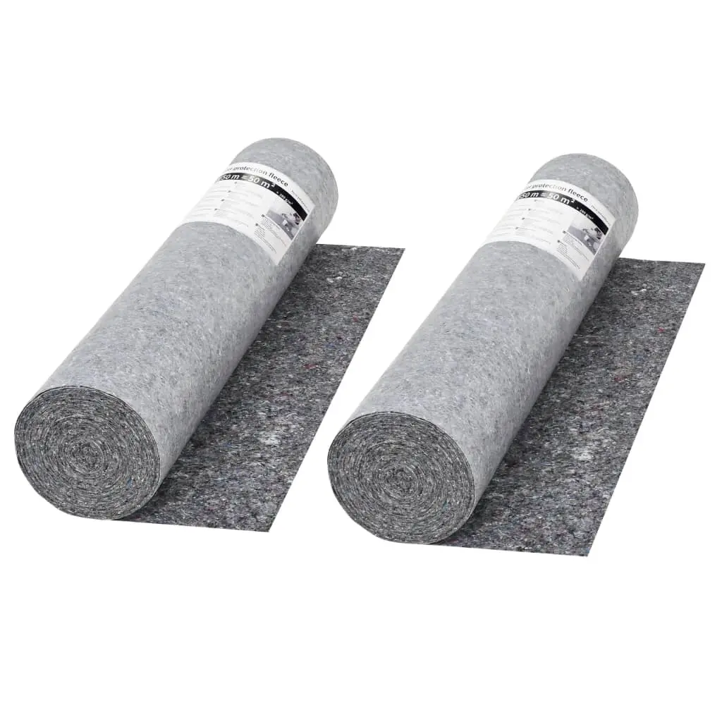 Non-slip Painter Fleece 2 pcs 50 m 280 g/m² Grey 142699