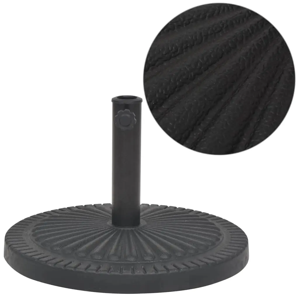 Parasol Base Resin Round Black 29 kg 43658 - Home & Garden