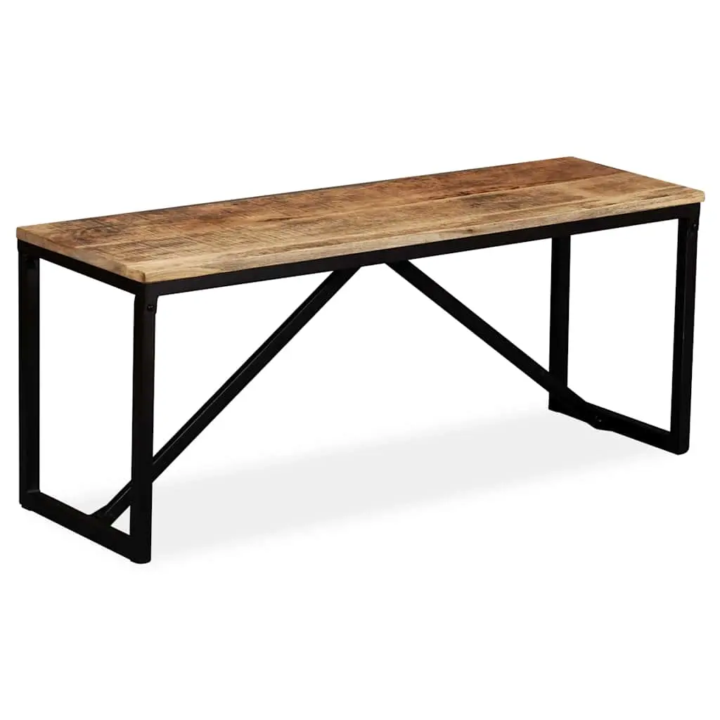 Bench Solid Mango Wood 110x35x45 cm 244902 - Furniture