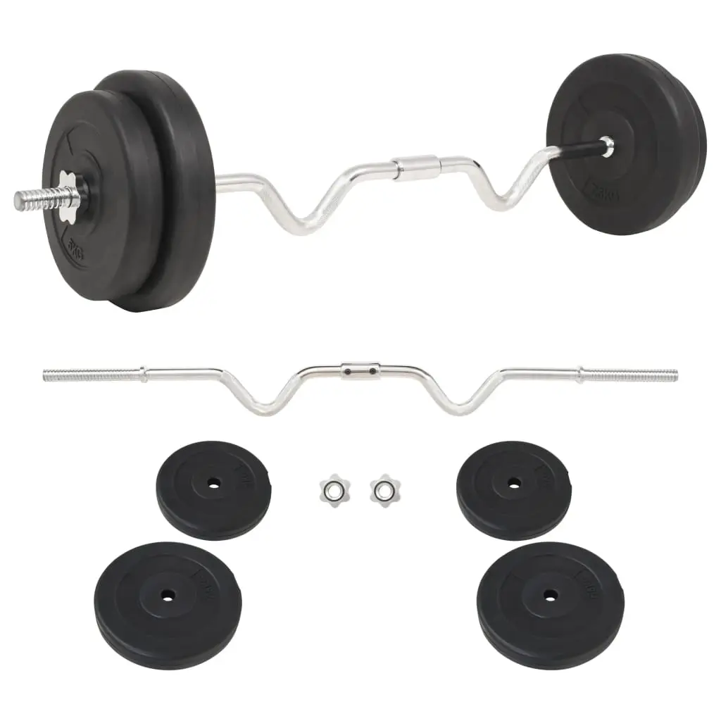 Barbell Set 30 kg 91399 - Sports & Outdoor