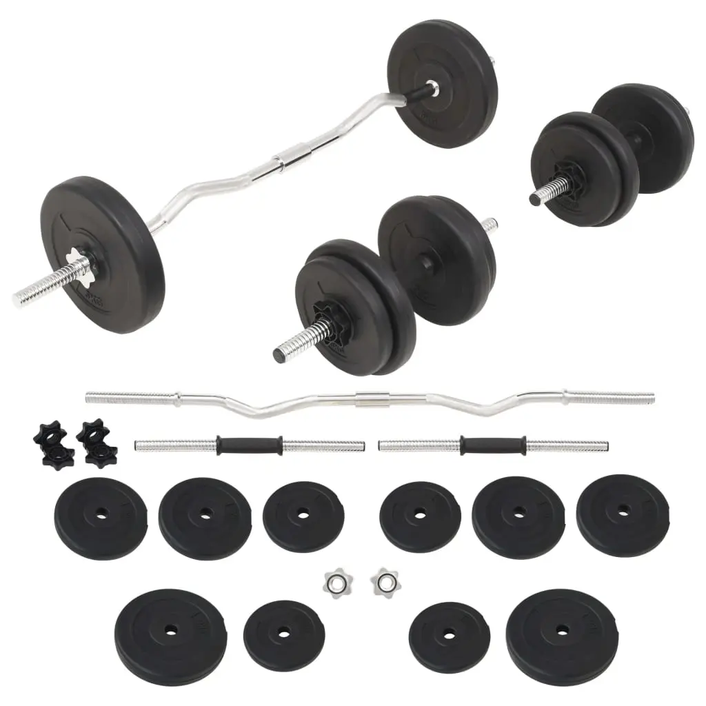Barbell and Dumbbell Set 30 kg 91400 - Sports & Outdoor
