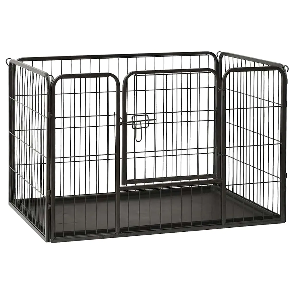 Puppy Playpen Steel 91.5x59x61cm 170575 - Pets