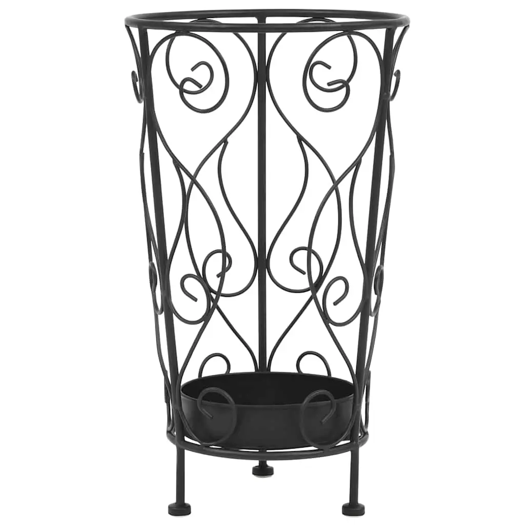 Umbrella Stand Vintage Style Metal 26x46 cm Black 245932 - Home & Garden
