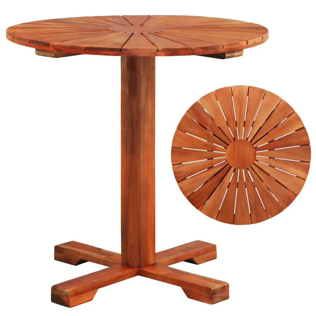 Bistro Table 70x70 cm Solid Acacia Wood 44037 - Furniture