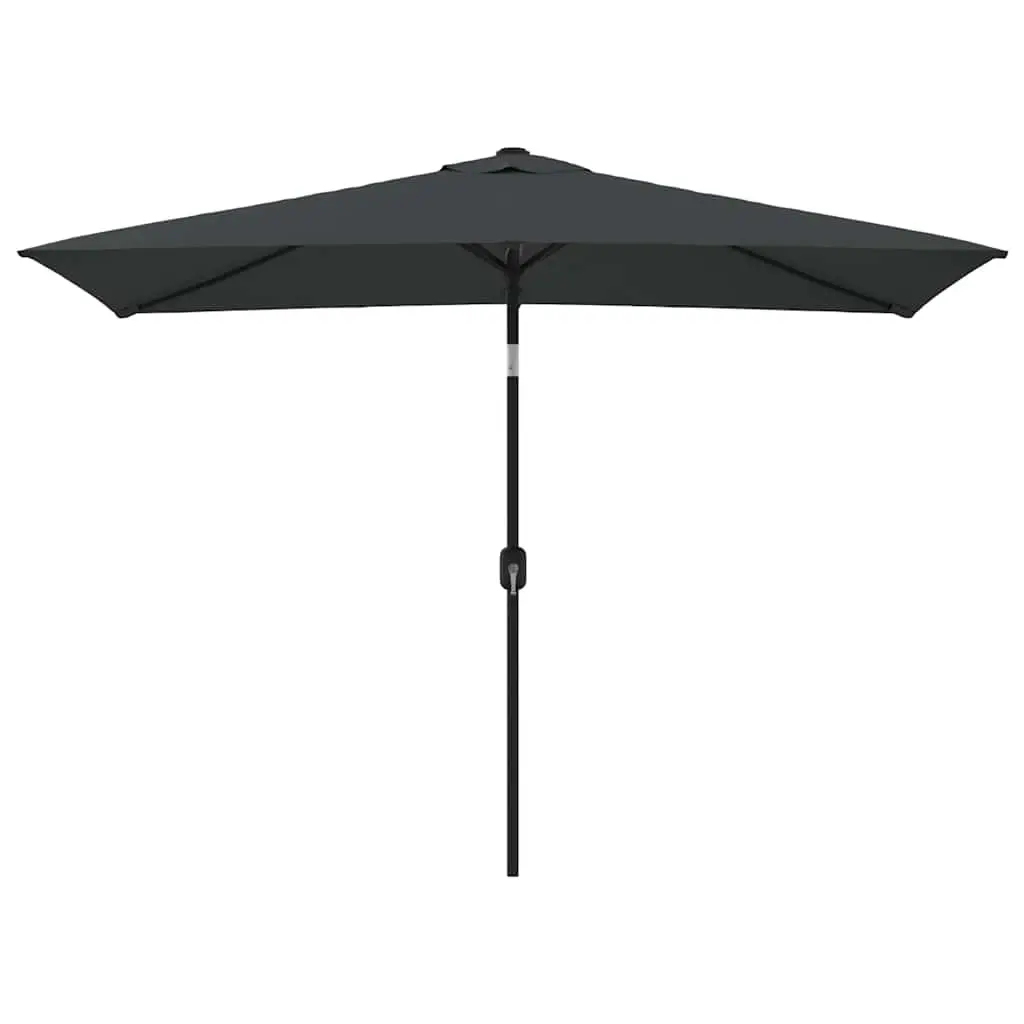 Garden Parasol with Metal Pole 300x200 cm Anthracite 44501 - Home & Garden