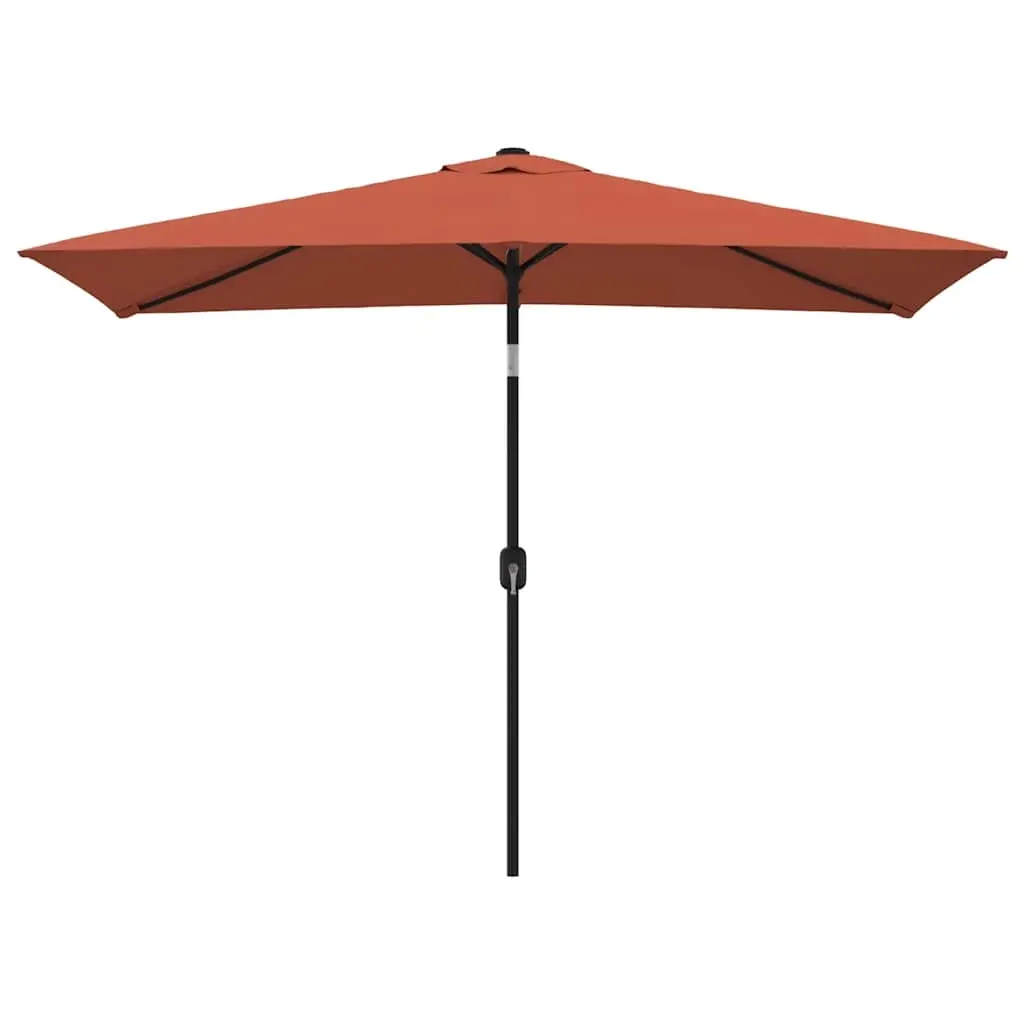 Garden Parasol with Metal Pole 300x200 cm Terracotta 44504 - Home & Garden