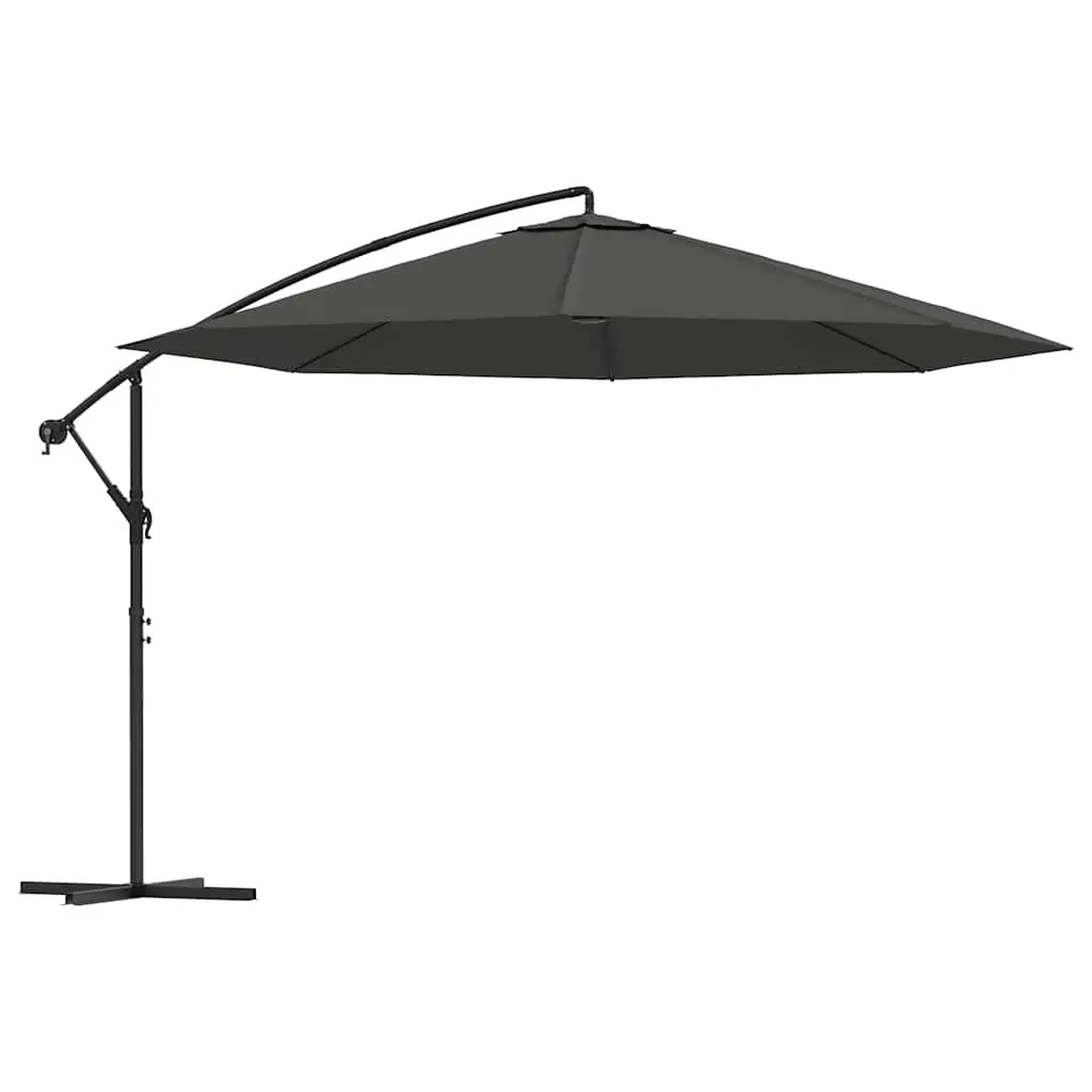 Cantilever Garden Parasol with Aluminium Pole 350 cm Anthracite 44505 - Home & Garden