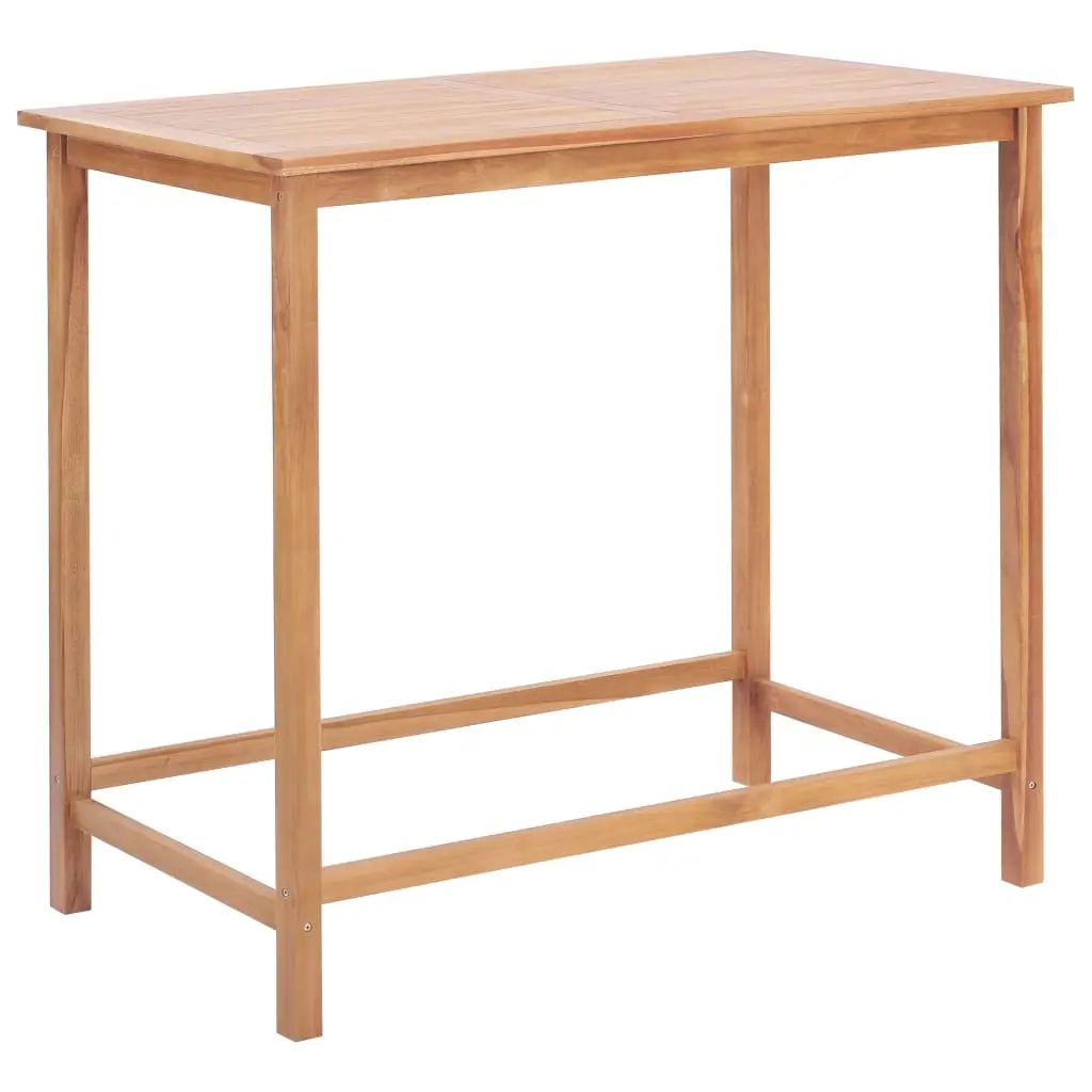 Garden Bar Table 120x65x110 cm Solid Teak Wood 44672 - Furniture