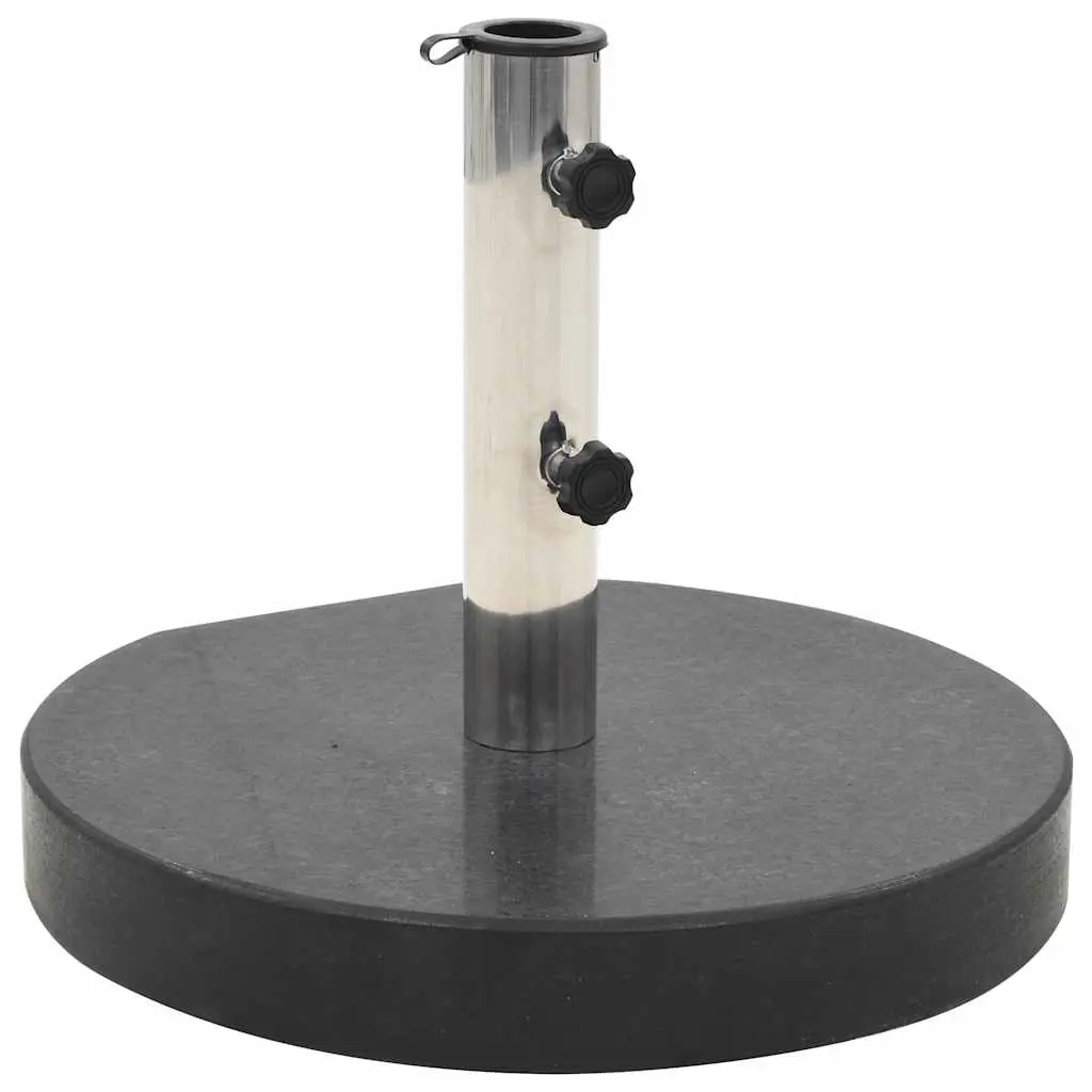 Parasol Base Granite 28.5 kg Round Black 45064 - Home & Garden