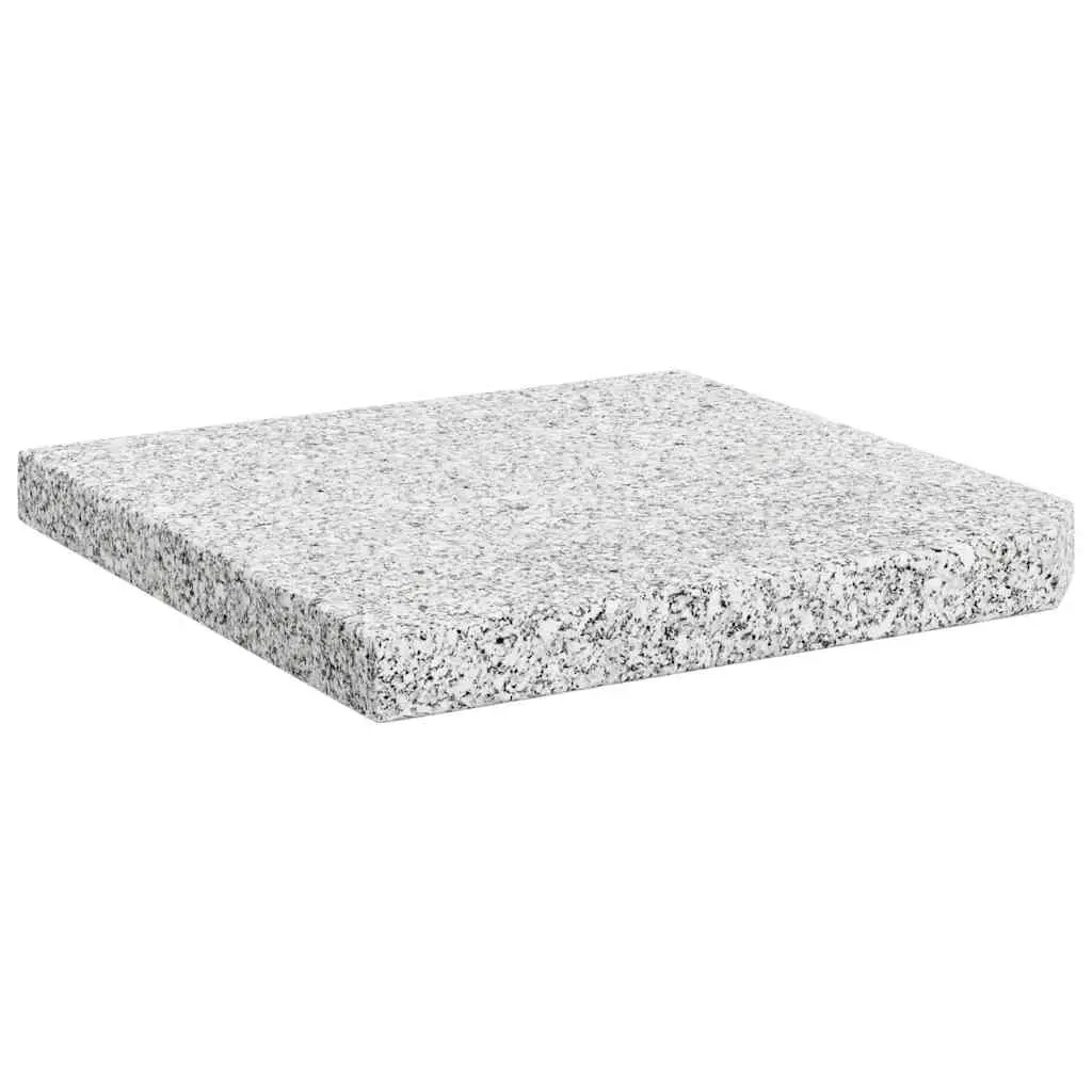 Umbrella Weight Plate Granite 25 kg Square Grey 45070 - Home & Garden