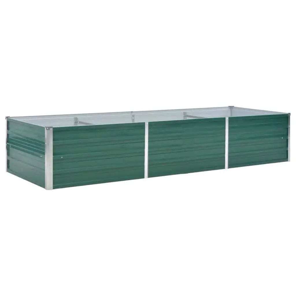 Garden Raised Bed Galvanised Steel 240x80x45 cm Green 44843 - Home & Garden