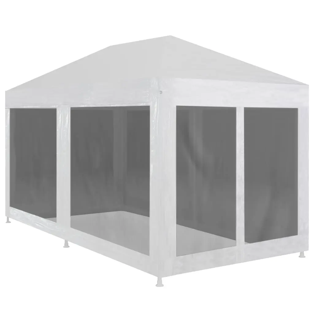Party Tent with 6 Mesh Sidewalls 6x3 m 45110 - Home & Garden
