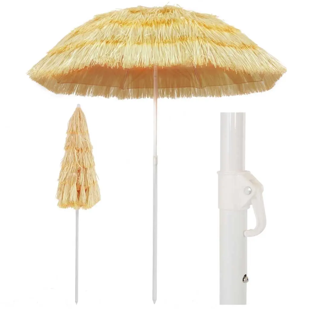 Beach Parasol Natural 180 cm Hawaii Style 44547 - Home & Garden