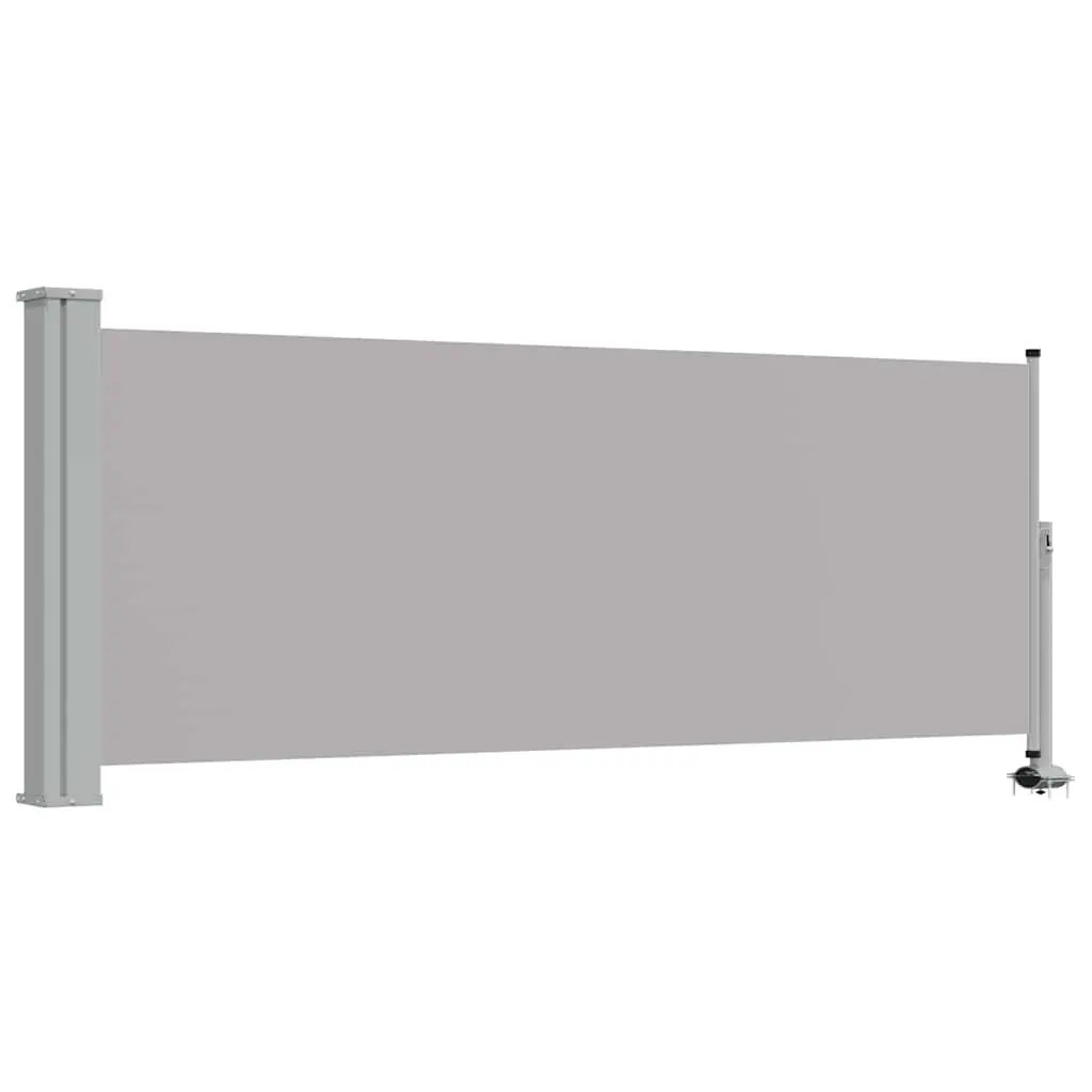 Patio Retractable Side Awning 100 x 300 cm Grey 45186 - Home & Garden