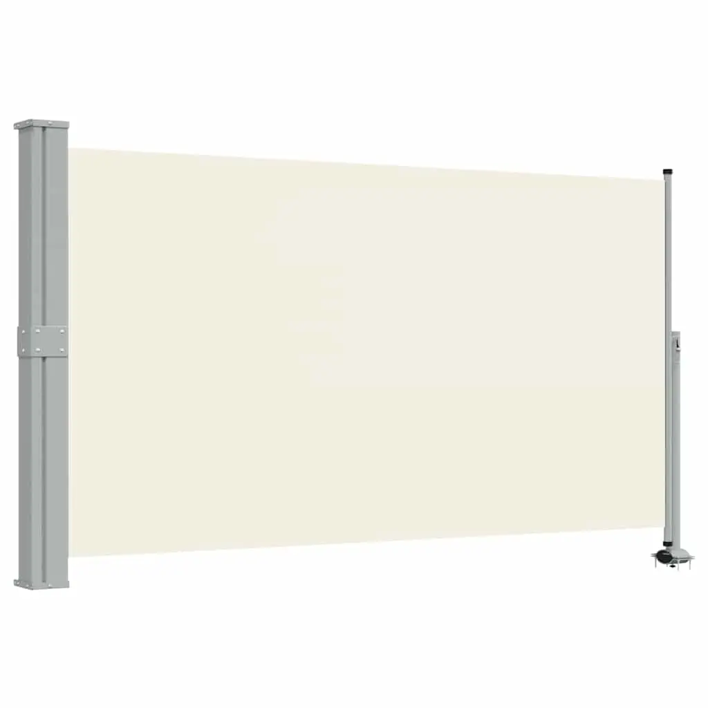 Patio Retractable Side Awning 140 x 300 cm Cream 45191 - Home & Garden