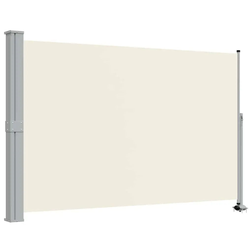 Patio Retractable Side Awning 160 x 300 cm Cream 45194 - Home & Garden