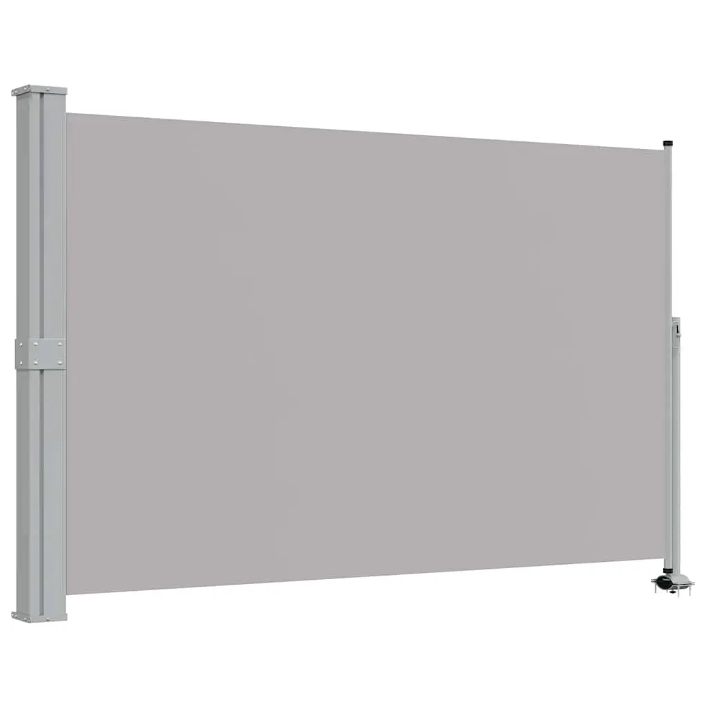 Patio Retractable Side Awning 160 x 300 cm Grey 45195 - Home & Garden