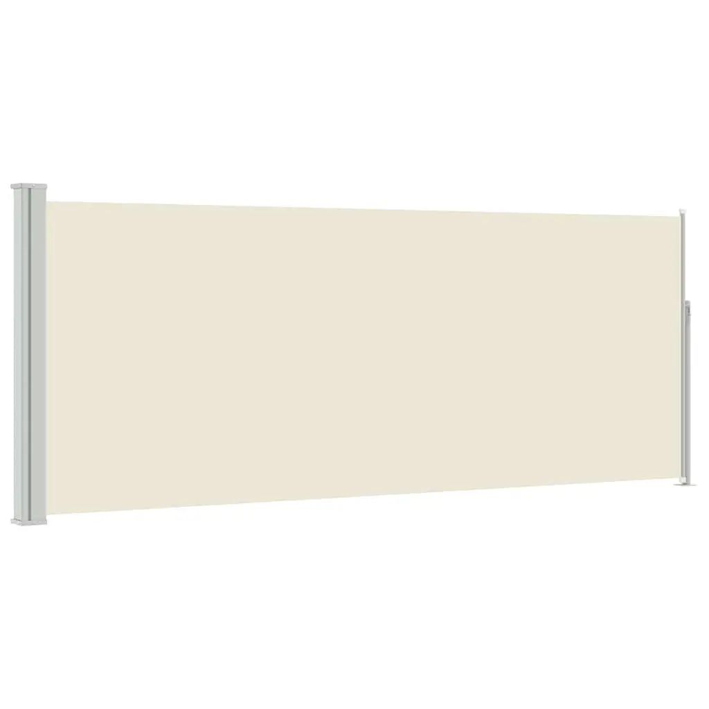 Retractable Side Awning 120 x 300 cm Cream 45360 - Home & Garden