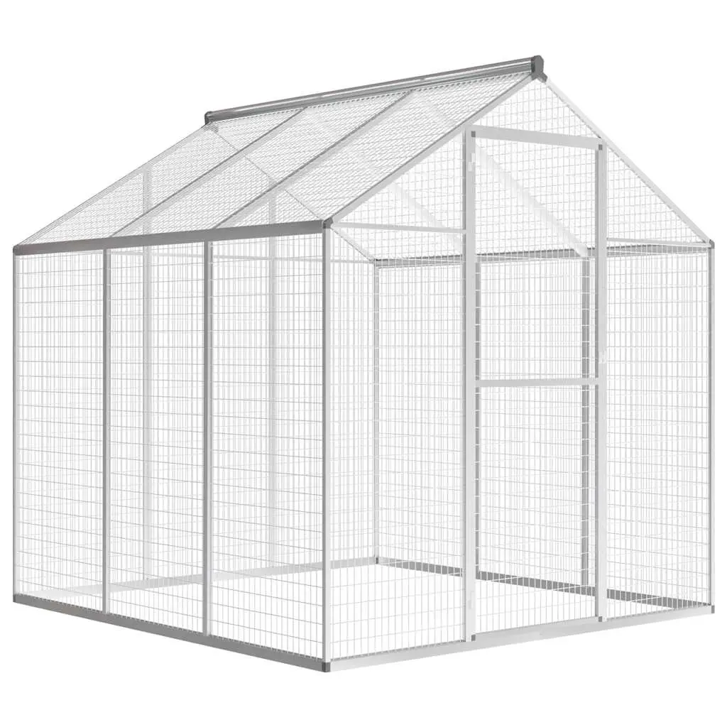 Outdoor Aviary Aluminium 183x178x194 cm 45219 - Pets