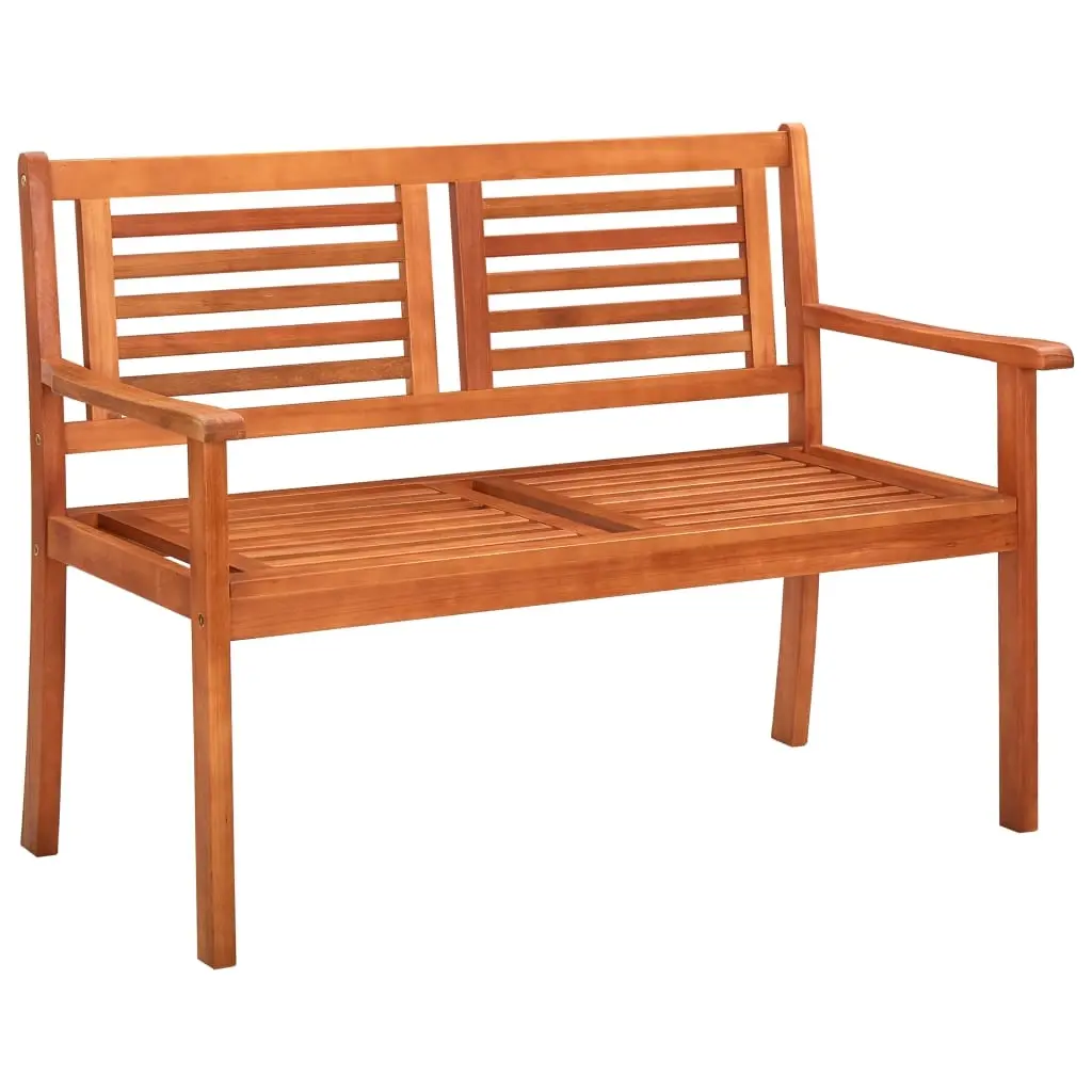 2-Seater Garden Bench 120 cm Solid Eucalyptus Wood 44398