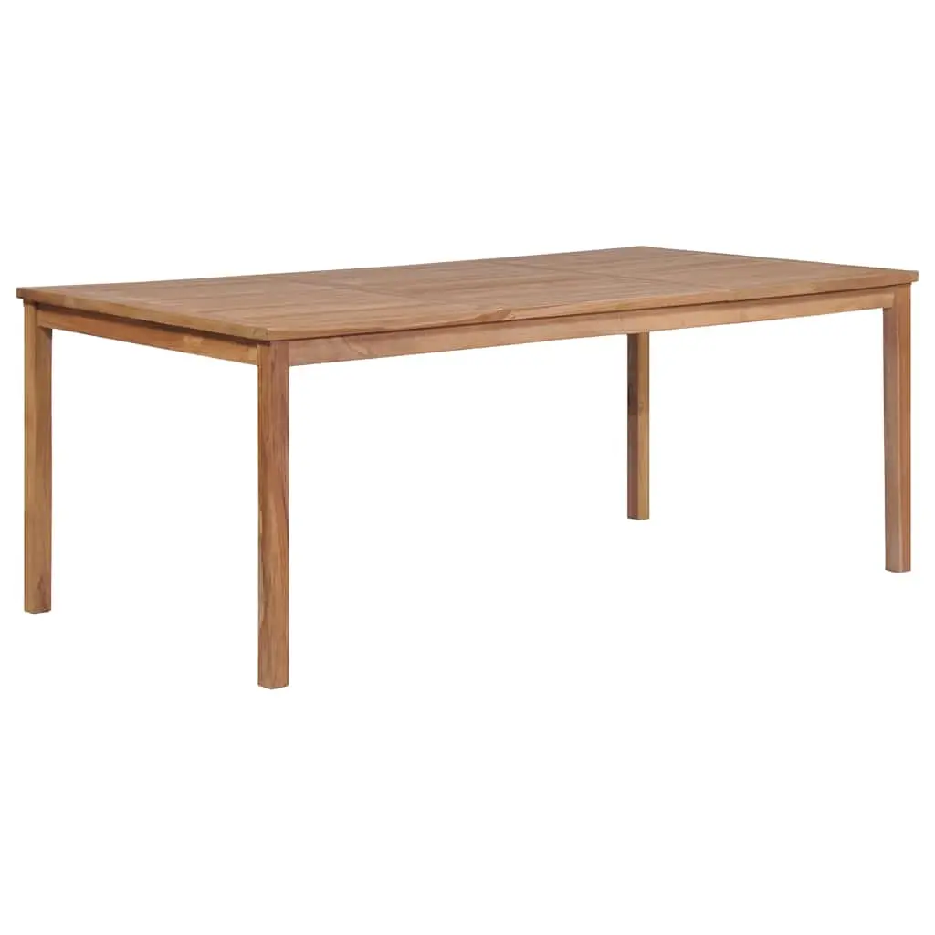 Garden Table 200x100x77 cm Solid Teak Wood 44998 - Furniture