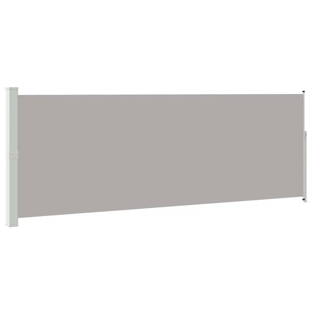 Retractable Side Awning 160 x 500 cm Grey 45464 - Home & Garden