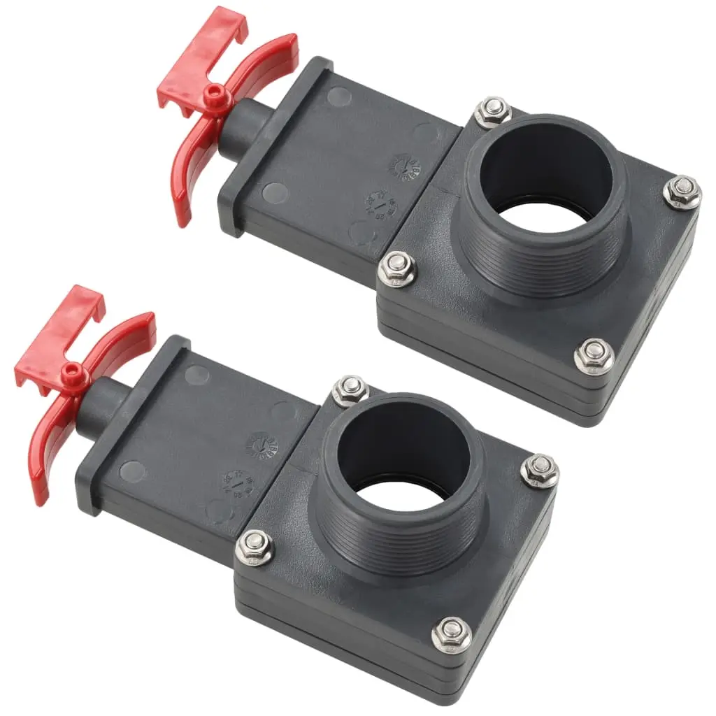 Pool Gate Valve 2 pcs 1.5" 91745 - Home & Garden
