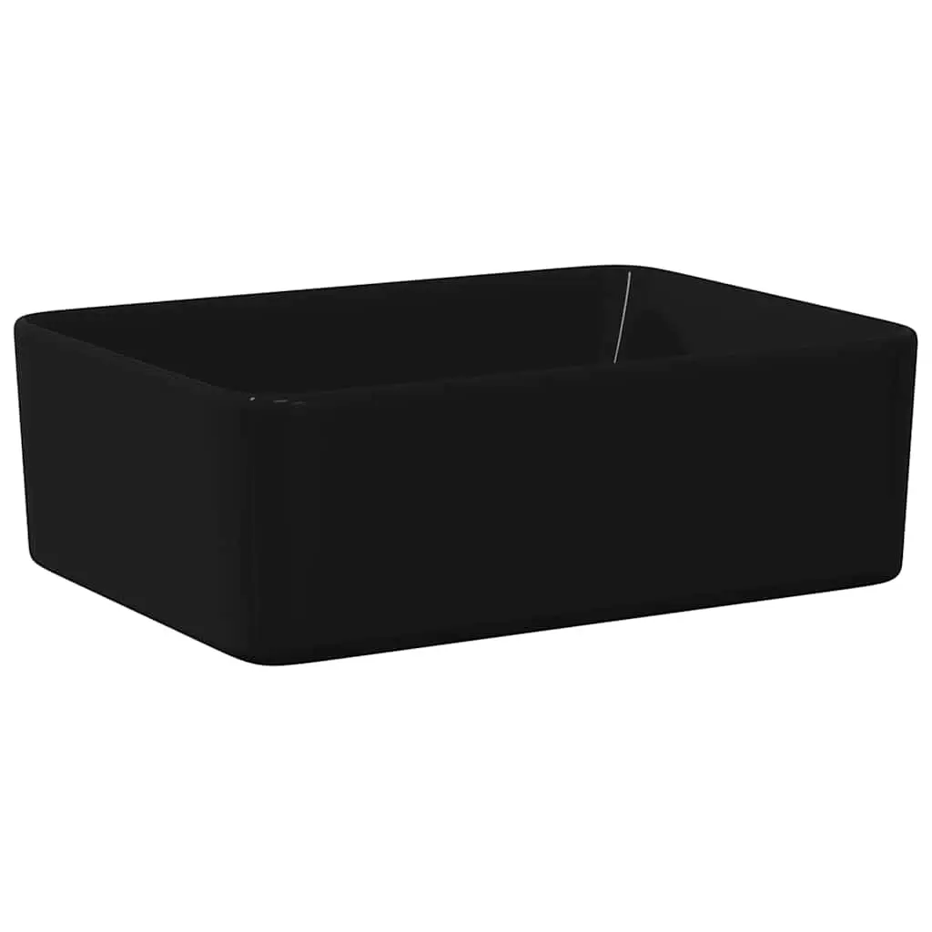 Wash Basin 40x30x13 cm Ceramic Black 143920 - Hardware