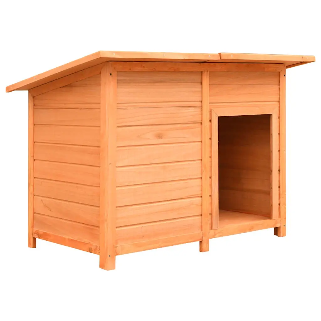 Dog Cage Solid Pine & Fir Wood 120x77x86 cm 170641 - Pets