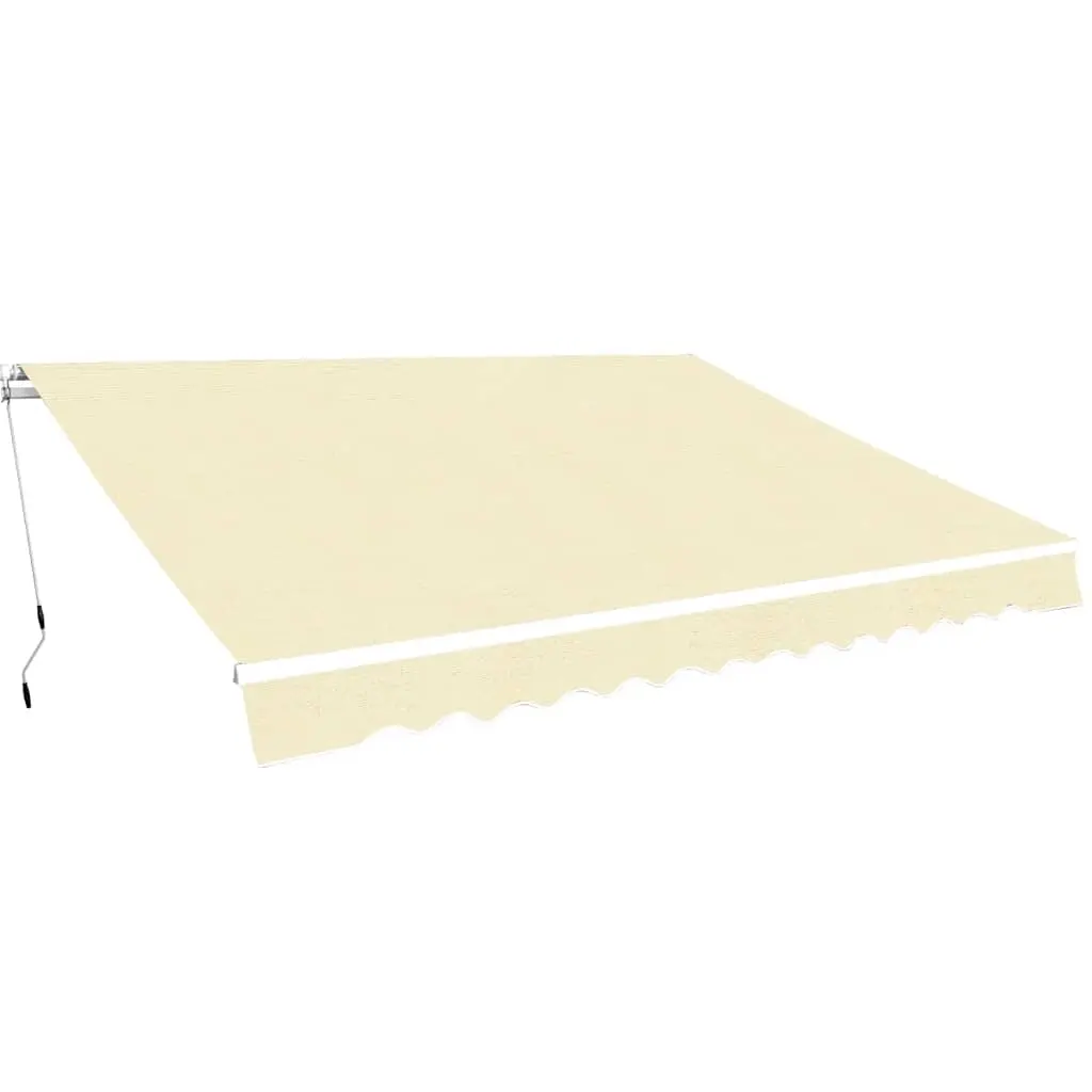 Folding Awning Manual Operated 400 cm Cream 275572 - Home & Garden