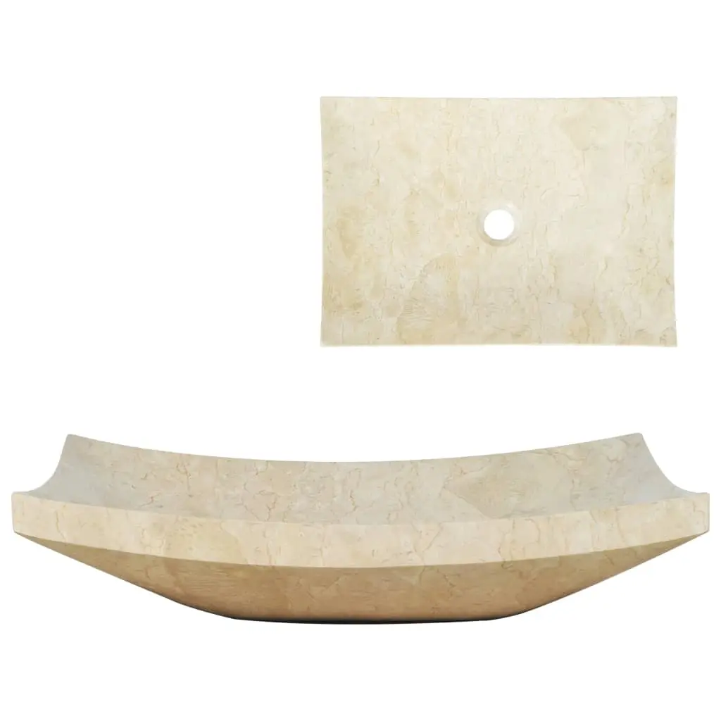 Sink 50x35x12 cm Marble Cream 142765 - Hardware