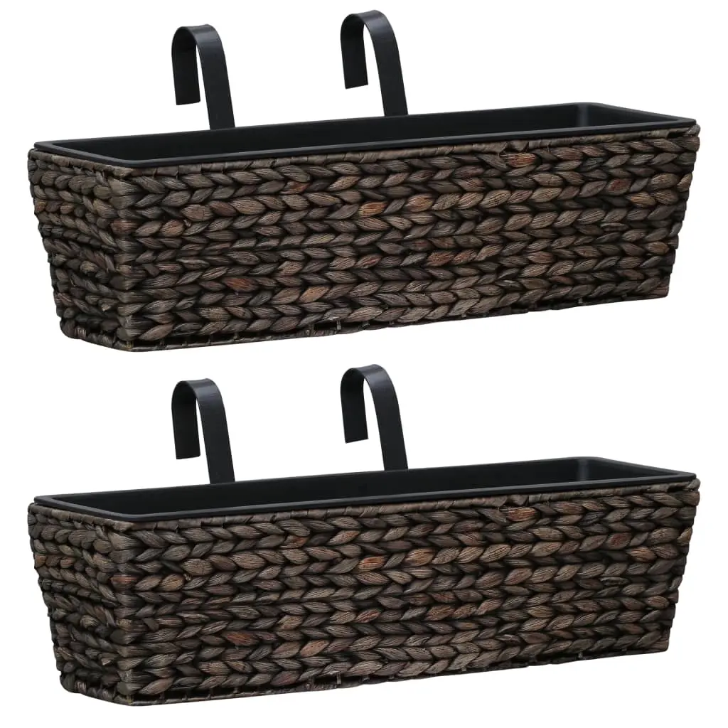 Planters 2 pcs Water Hyacinth Brown 45578 - Home & Garden