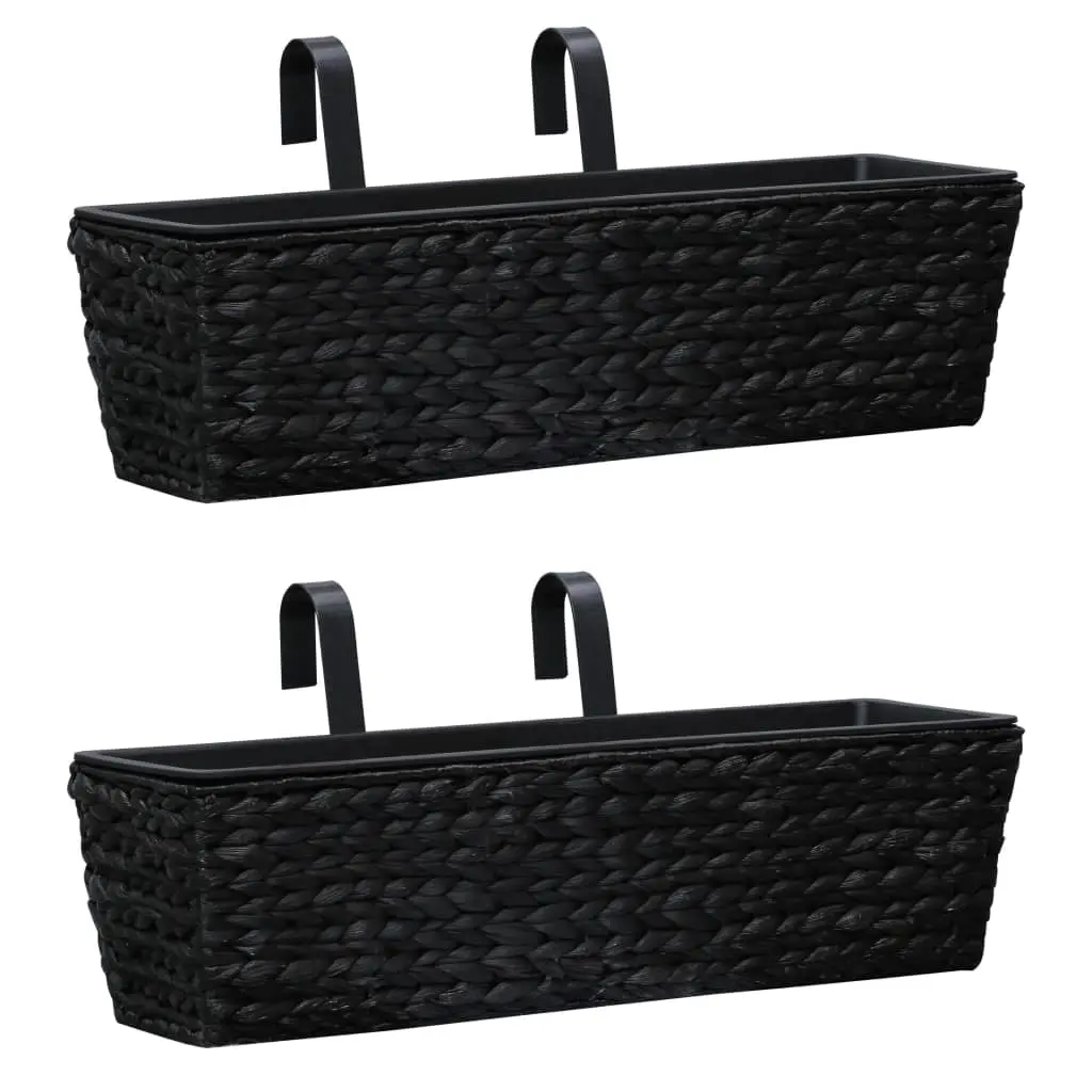 Planters 2 pcs Water Hyacinth Black 45579 - Home & Garden