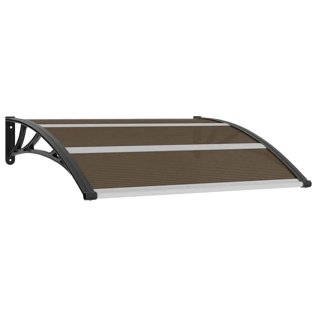 Door Canopy Black 120x100 cm PC 45633 - Home & Garden
