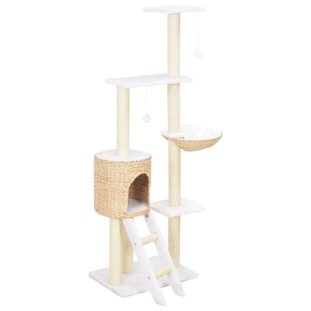 Cat Tree with Sisal Scratching Post Seagrass 170737 - Pets