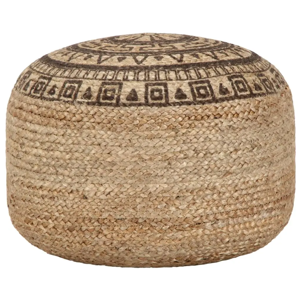 Handmade Pouffe Brown 45x30 cm Jute 248088 - Furniture