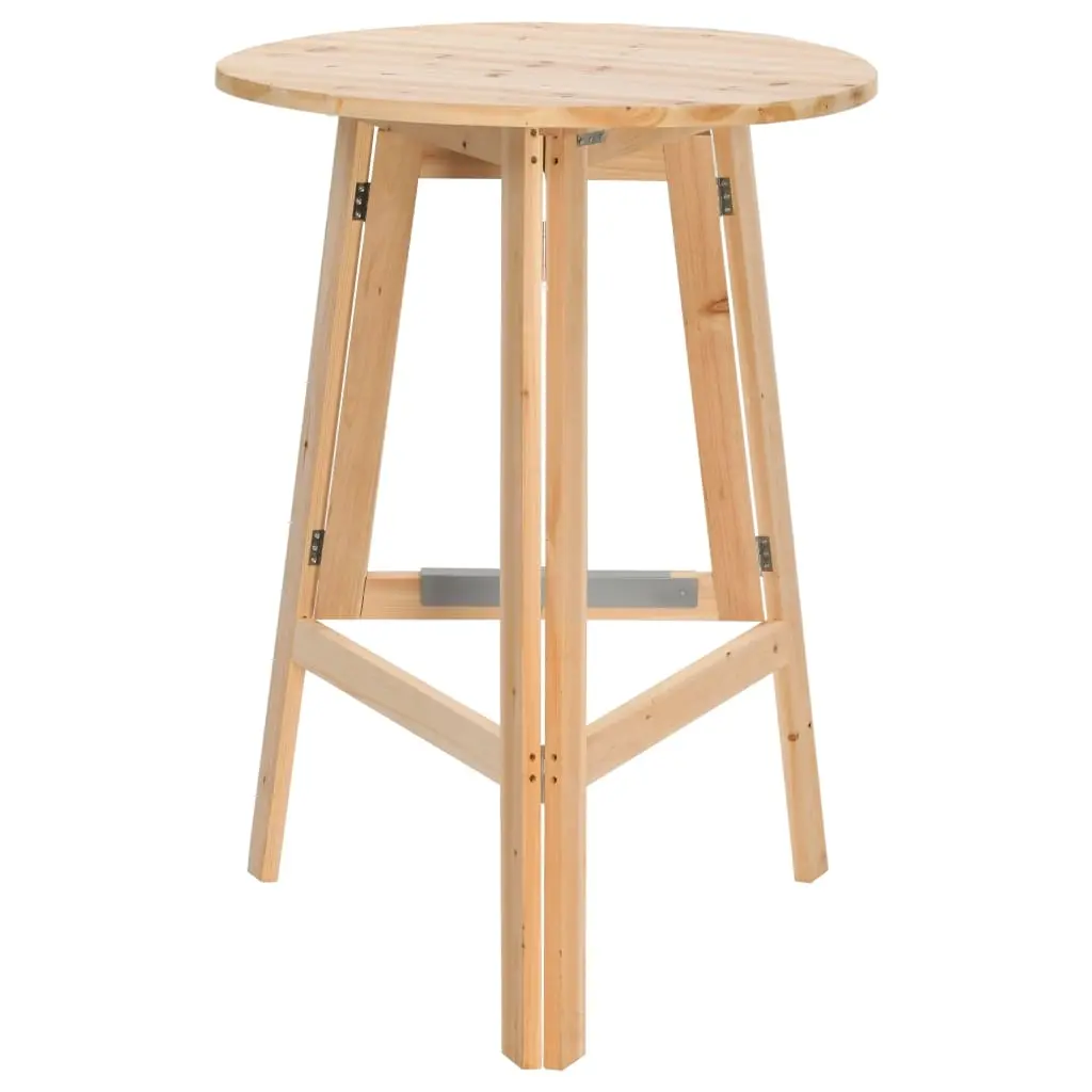 Foldable Bar Table 78 cm Fir Wood 45532 - Furniture