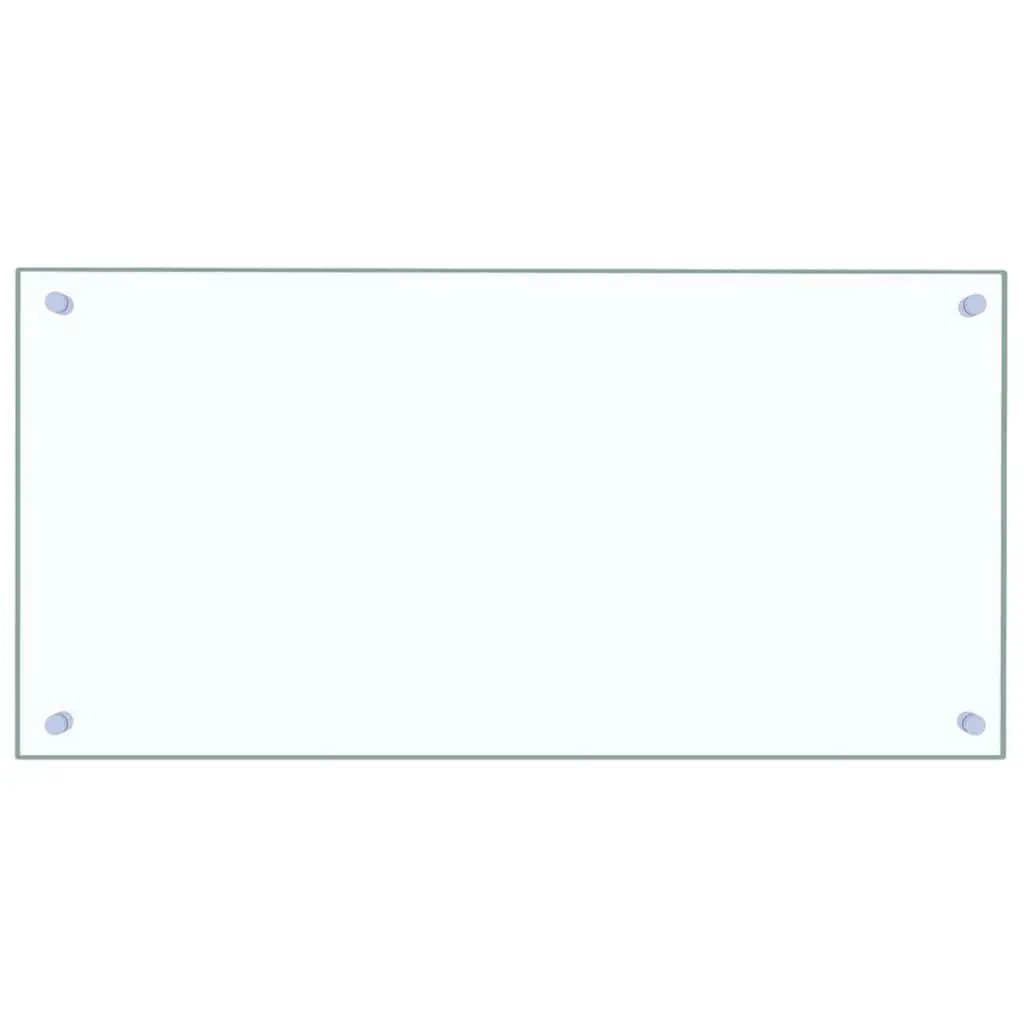 Kitchen Backsplash Transparent 80x40 cm Tempered Glass 249469 - Home & Garden