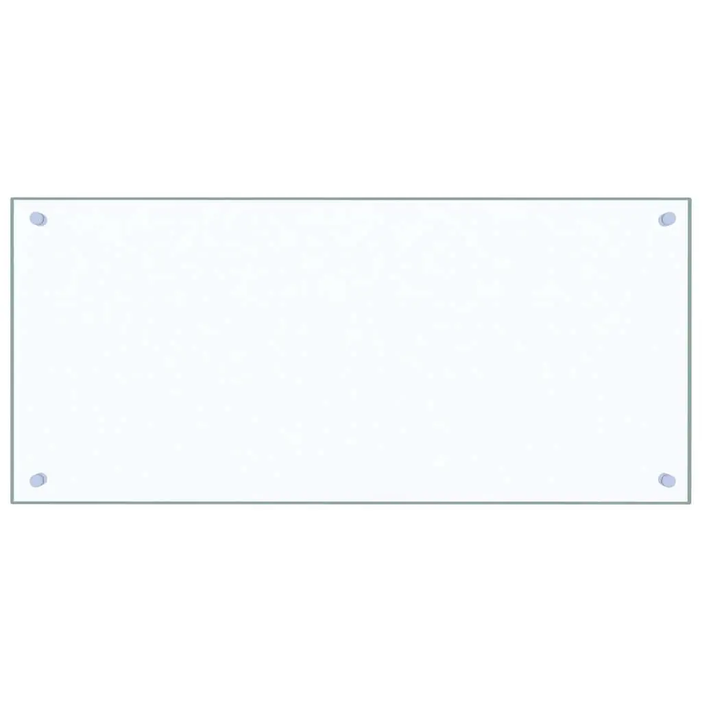 Kitchen Backsplash Transparent 90x40 cm Tempered Glass 249472 - Home & Garden