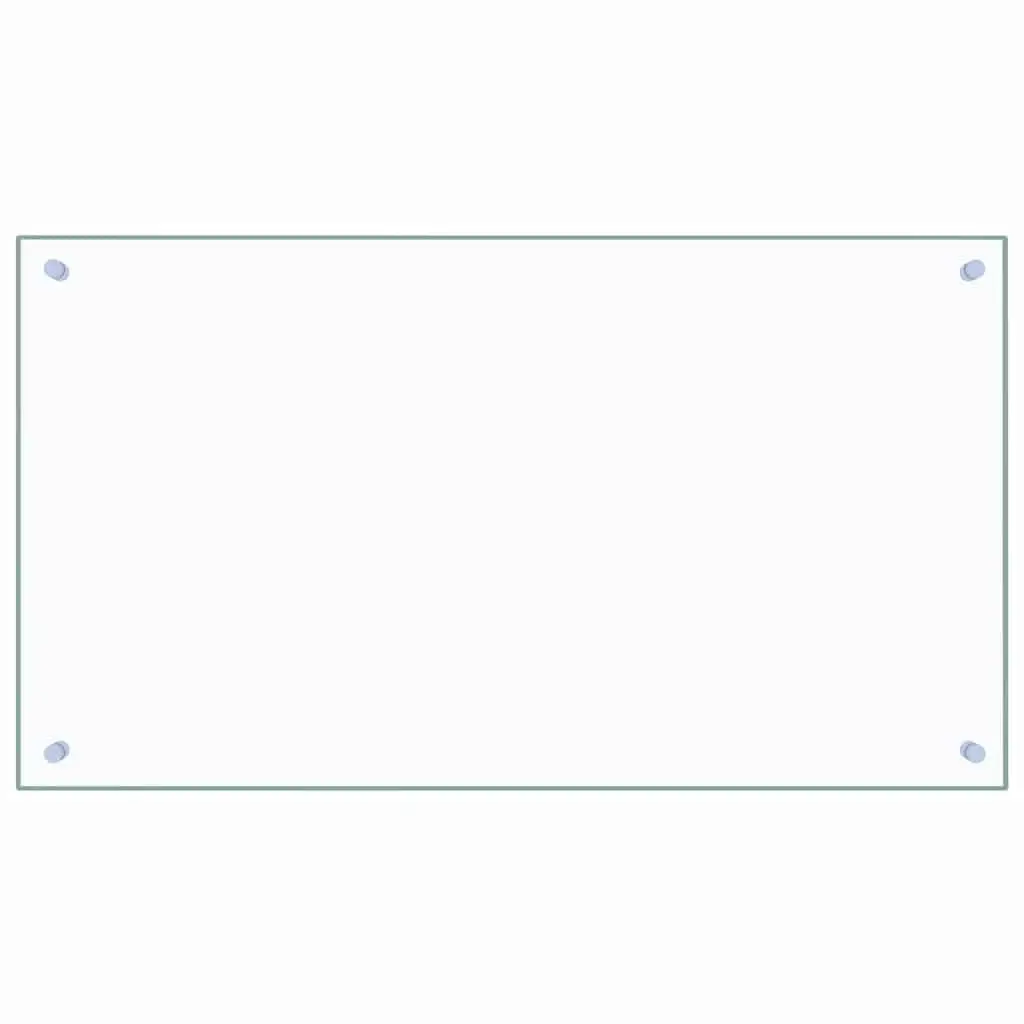 Kitchen Backsplash Transparent 90x50 cm Tempered Glass 249473 - Home & Garden