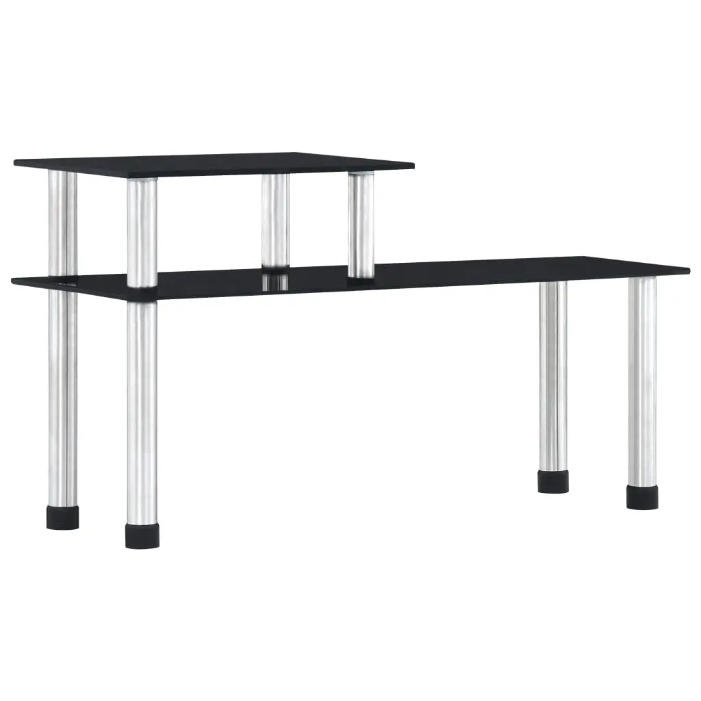 Kitchen Shelf Black 45x16x26 cm Tempered Glass 249524 - Home & Garden