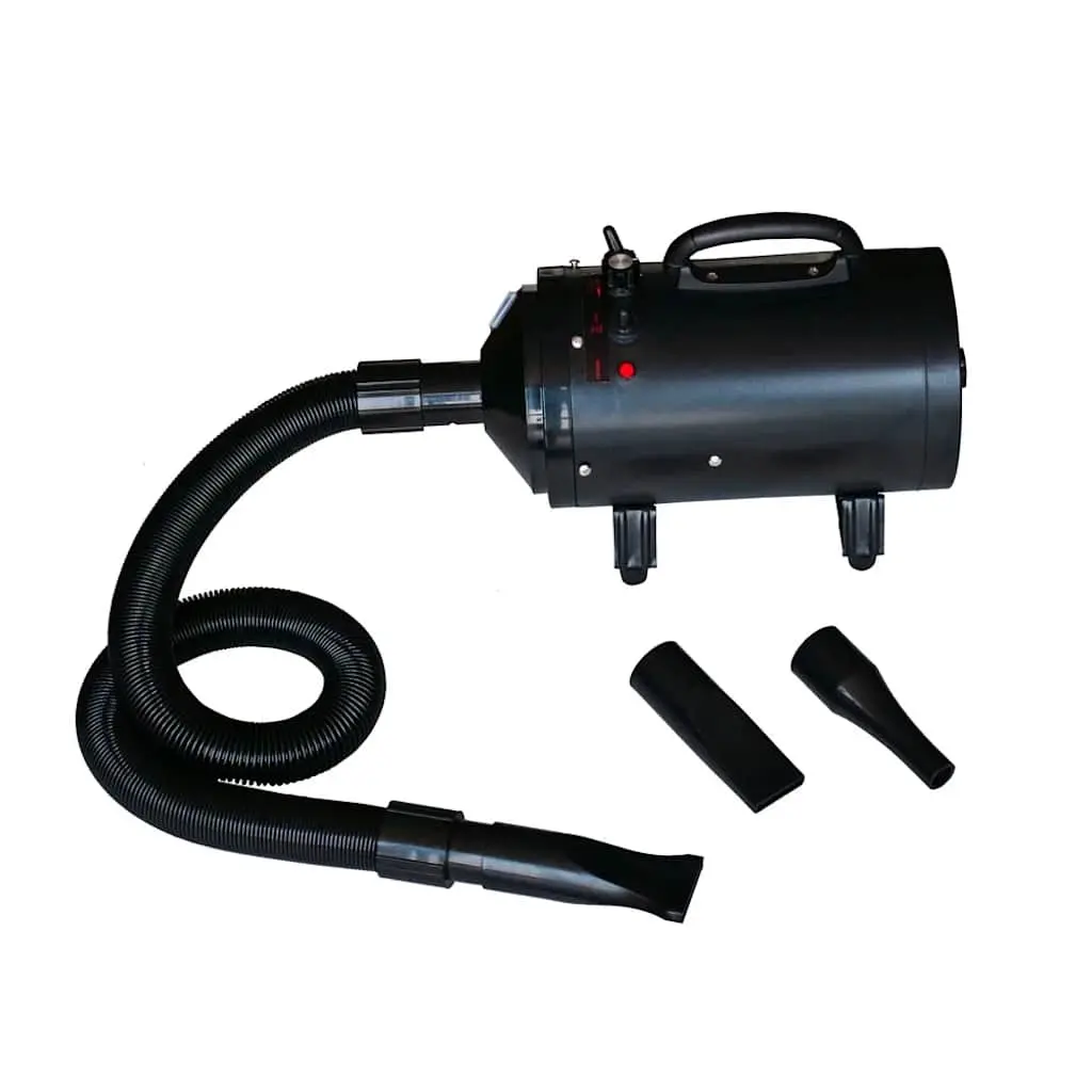 Dog Hair Dryer with 3 Nozzles Black 2400 W 170044 - Pets