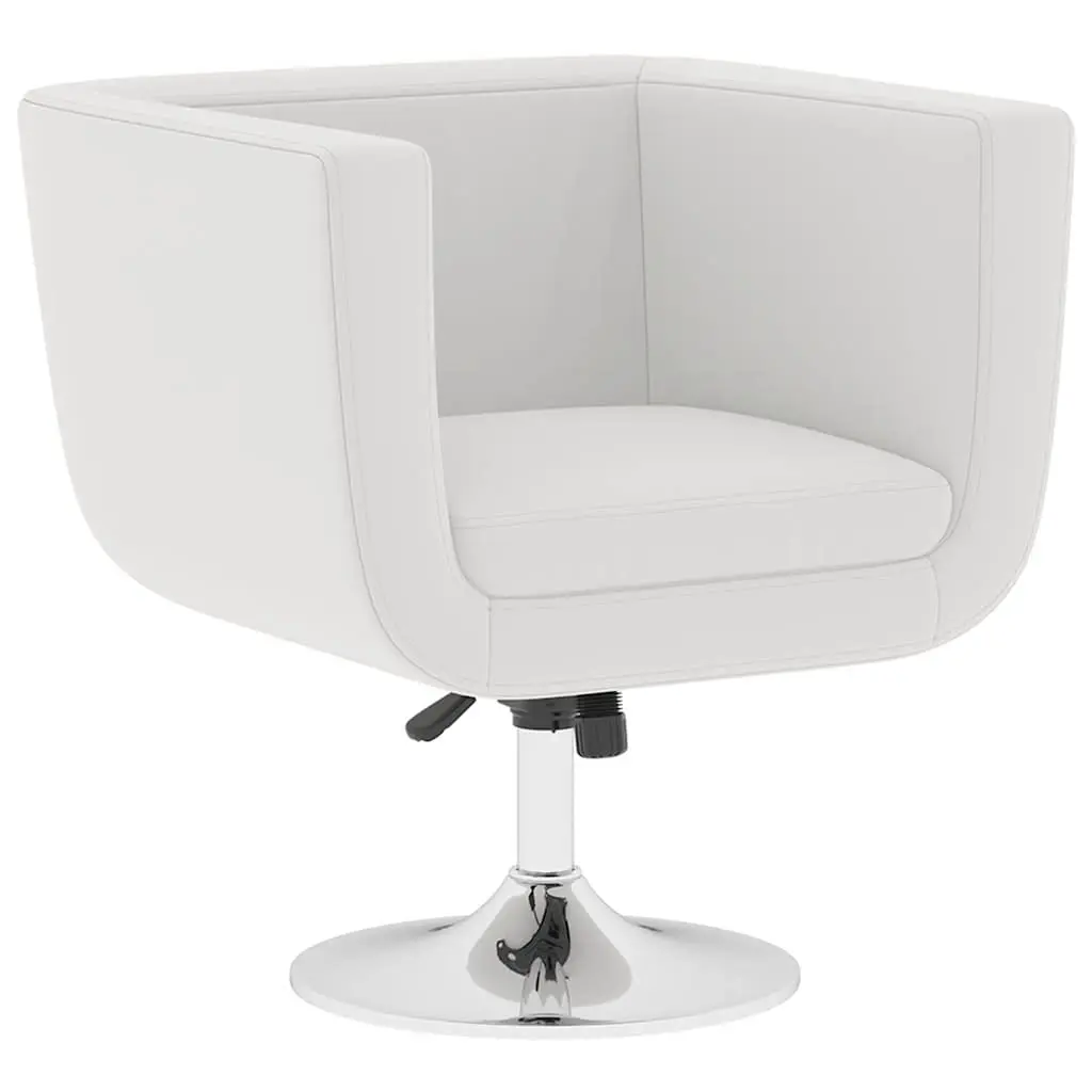 Bar Stool White Faux Leather 240040 - Furniture